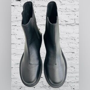 Arezzo, Women’s, Riley, Low Block Booties 10 M Black Round Toe Slip- on Closure